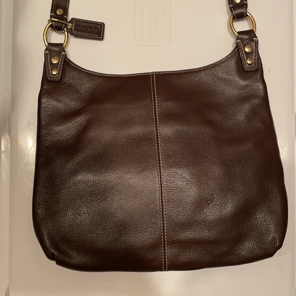 Coach brown leather crossbody - Picture 4 of 5
